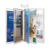 Espositore libro a parete porta poster bifacciale