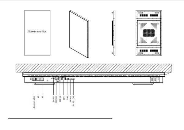 Monitor LCD ad alta luminosità da vetrina ”55 pollici” 3500 nits  - immagine 4