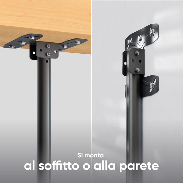 Staffa da Soffitto per Monitor - (per Soffitto di Cemento o Legno Massiccio) - immagine 4